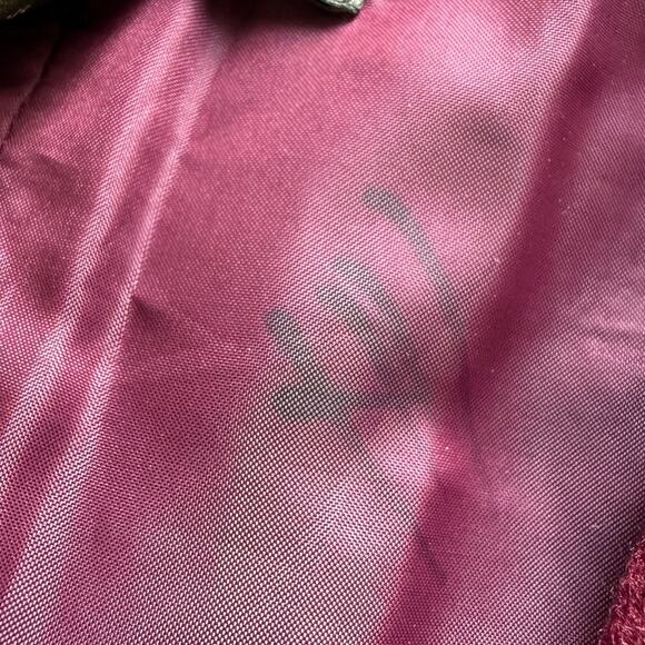 Eddie Bauer Wool Blazer Women’s 8 Burgundy Equestrian Academia Jacket - Picture 7 of 10